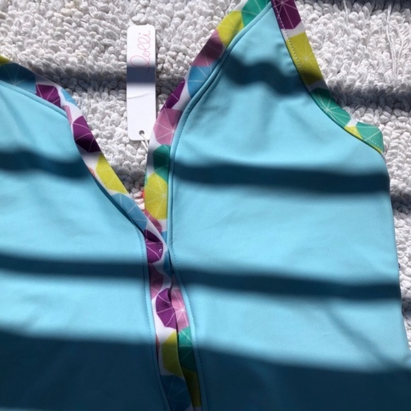 LOLLI Swim Tutti Frutti One Piece Swimsuit Blue Size XS - Picture 6 of 8